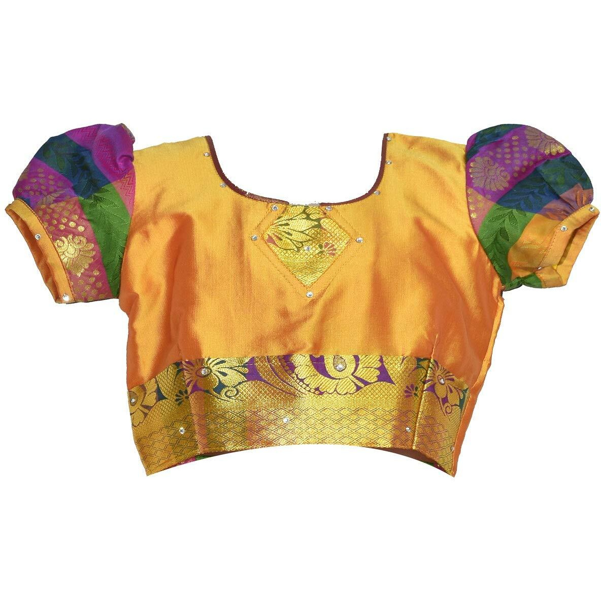 AMIRTHA FASHION Girls Traditional Rudhura Half Sarees (6-7 Years_AMFRHSG5_28)