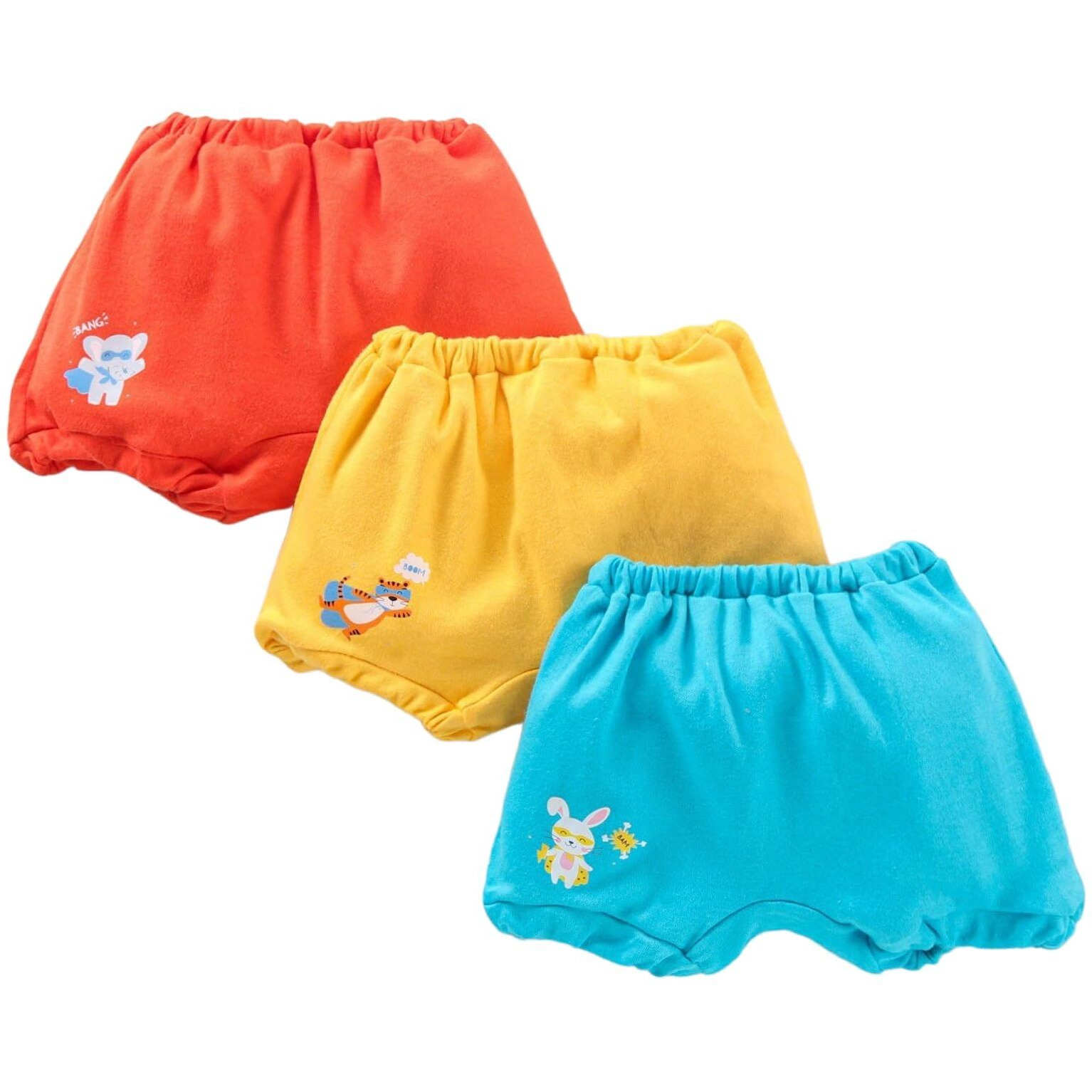 Gilli Shopee Baby Boys and Girls Unisex Cotton Innerwear Brief Panty Brief Bloomer Combo 6-12 Months (Pack of 6)