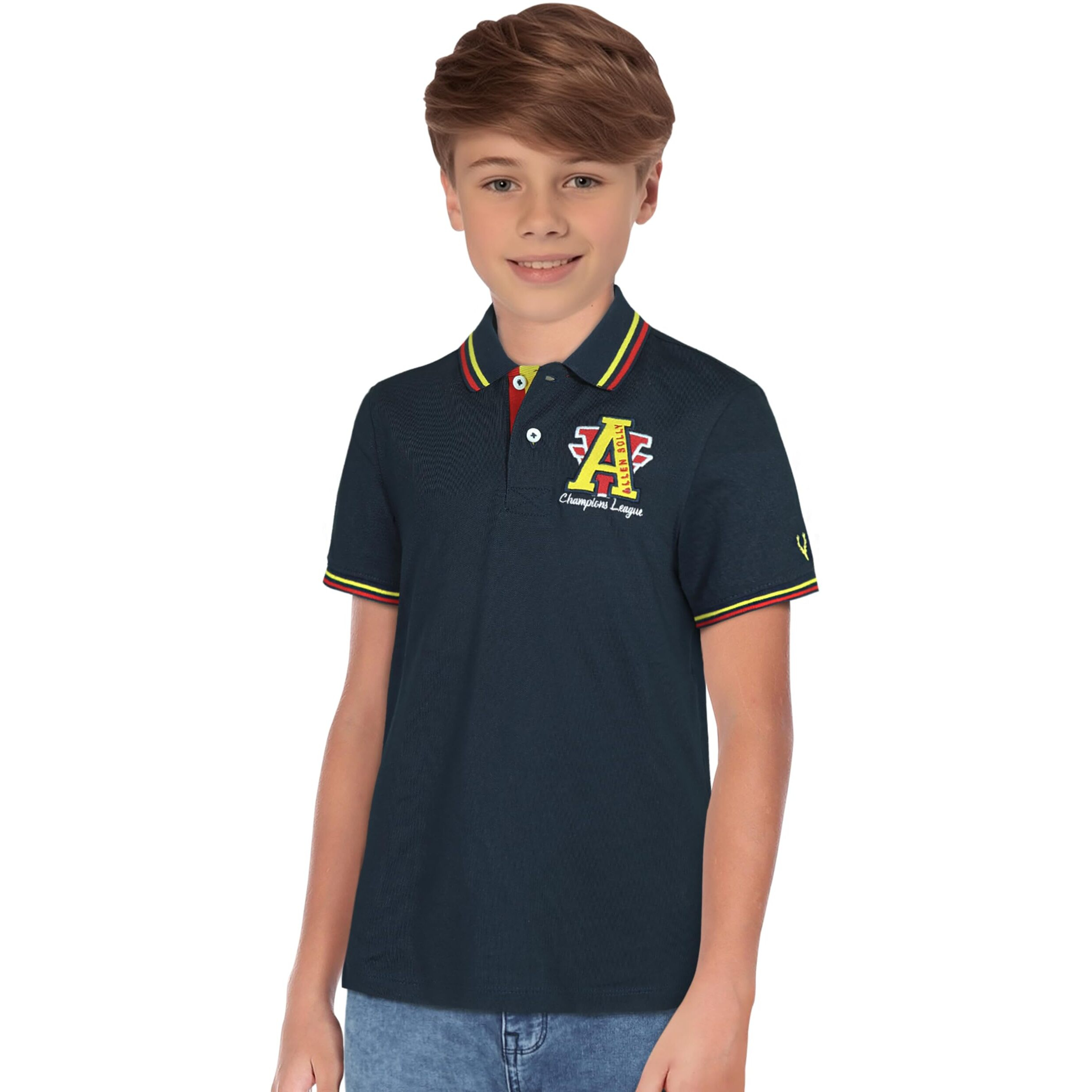 Allen Solly Junior Boys T-Shirt (Abkpcrgf303593_14_Blue_Navy_13 Years-14 Years)