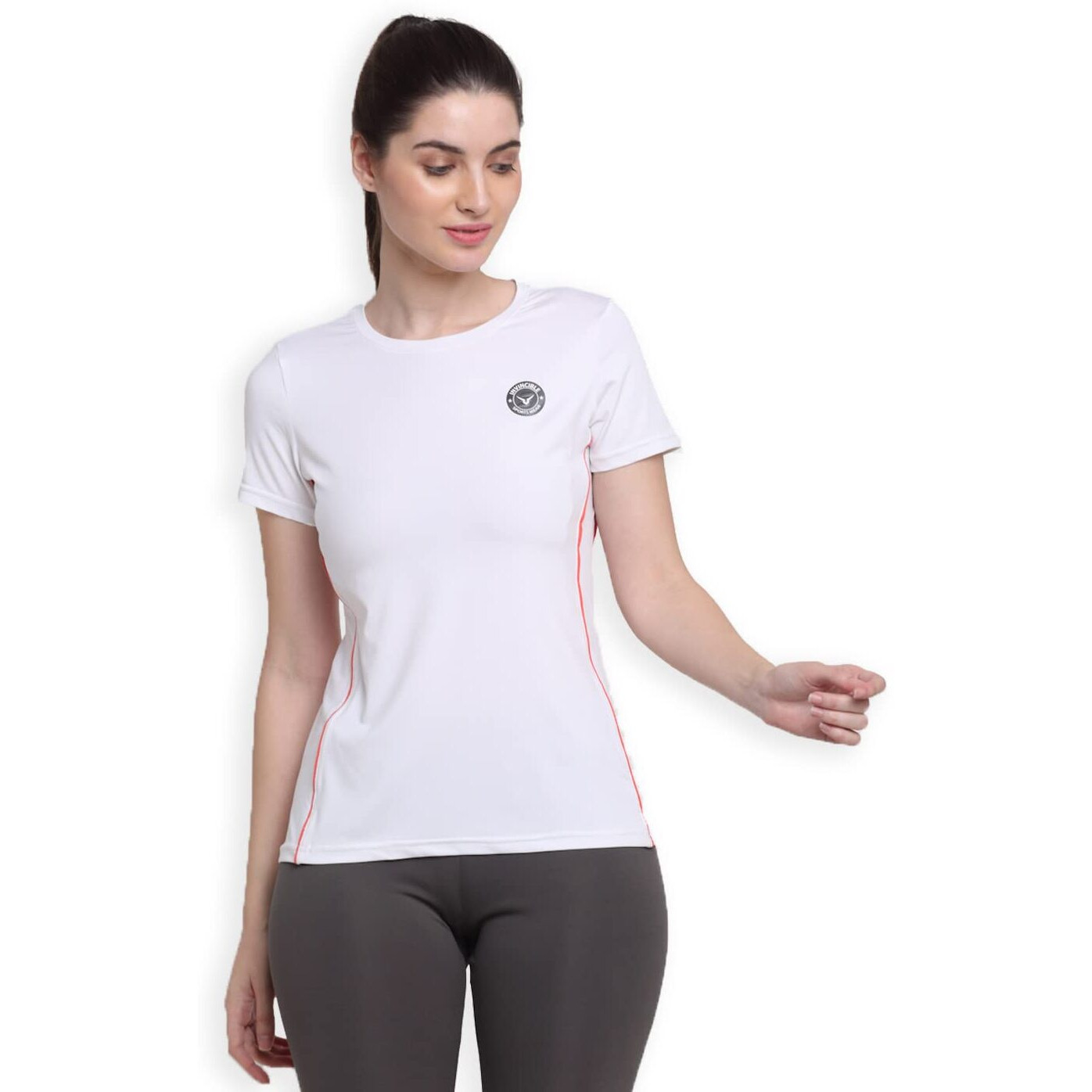 Invincible Womens Open Back Top (White 40 Small)