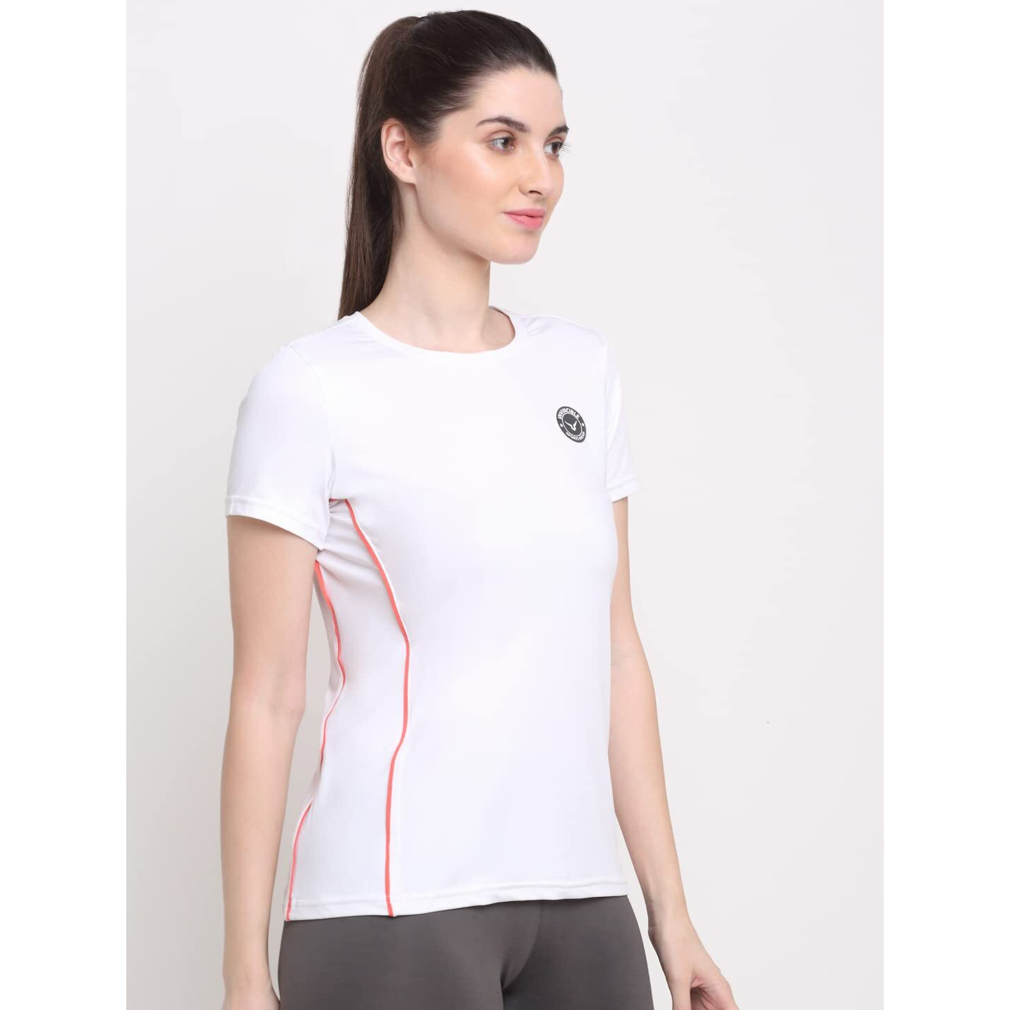 Invincible Womens Open Back Top (White 40 Small)