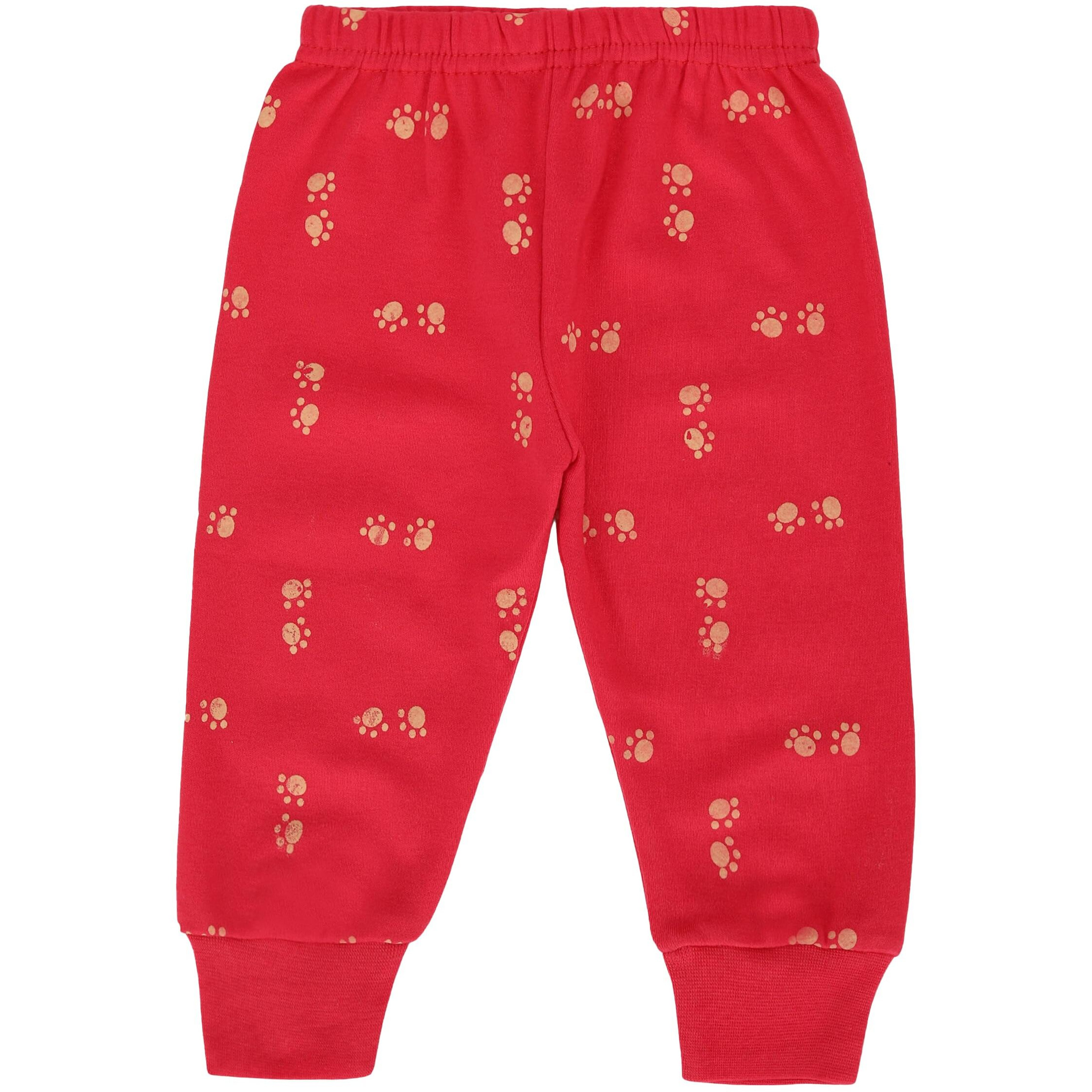 Dowin Unisex Baby Cotton Pajama Bottoms Soft Cozy and Comfortable - Pack of 6 (Dark Printed Pajami M)