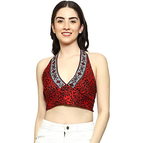 KE Kanha Exports Womens Halter Top - Chic and Comfortable Fashion for Any Occasion (Bubbly 5)