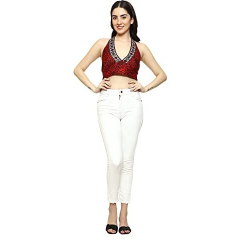 KE Kanha Exports Womens Halter Top - Chic and Comfortable Fashion for Any Occasion (Bubbly 5)