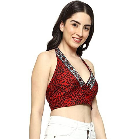 KE Kanha Exports Womens Halter Top - Chic and Comfortable Fashion for Any Occasion (Bubbly 5)
