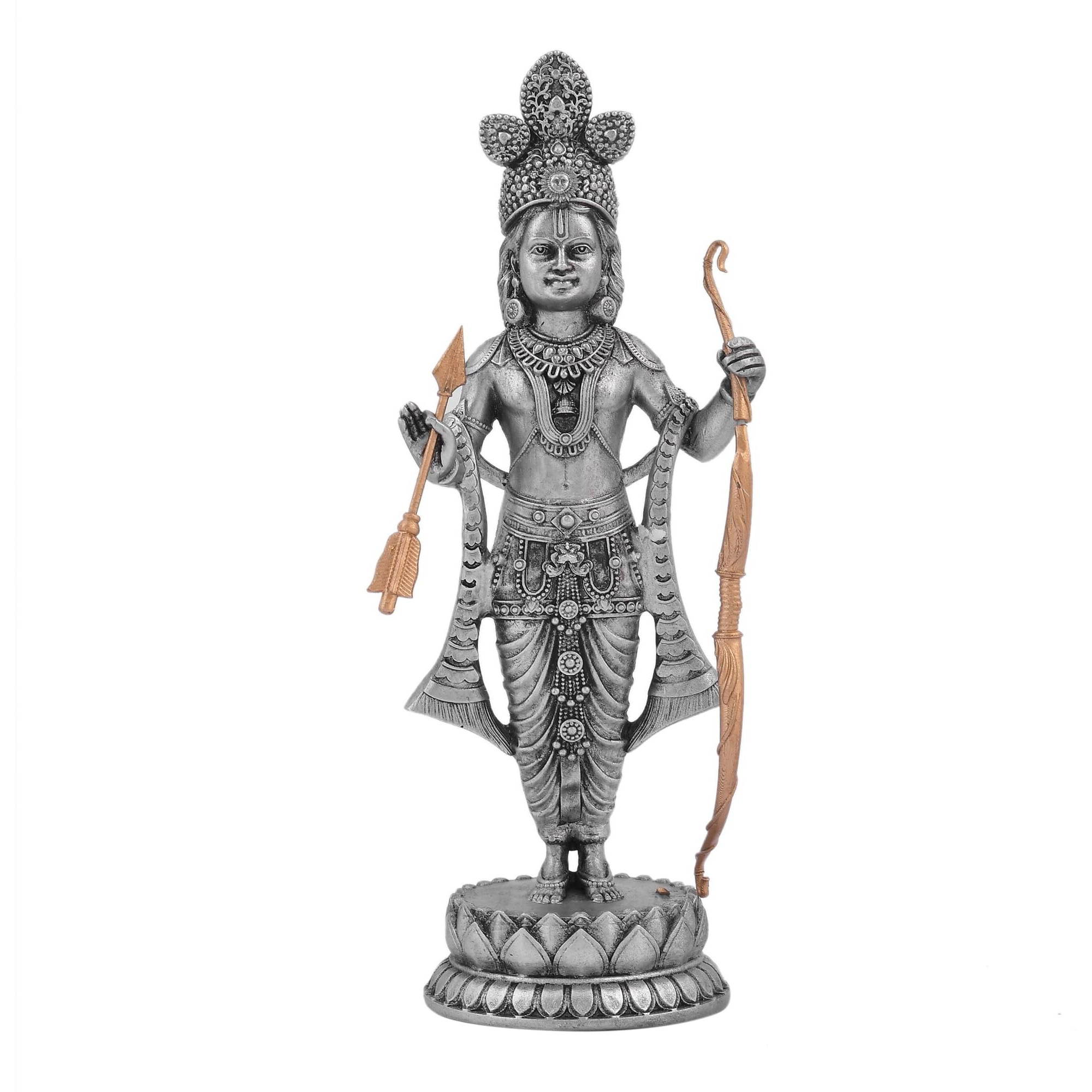 CraftVatika Ram Lalla Idol Ayodhya | Resin Shree Ram Lalla Murti Ayodhya ram Idol for Home Decor, Pooja, Temple Mandir Housewarming Gifts Unique Set of 1 (Height - 6.4 Inch)