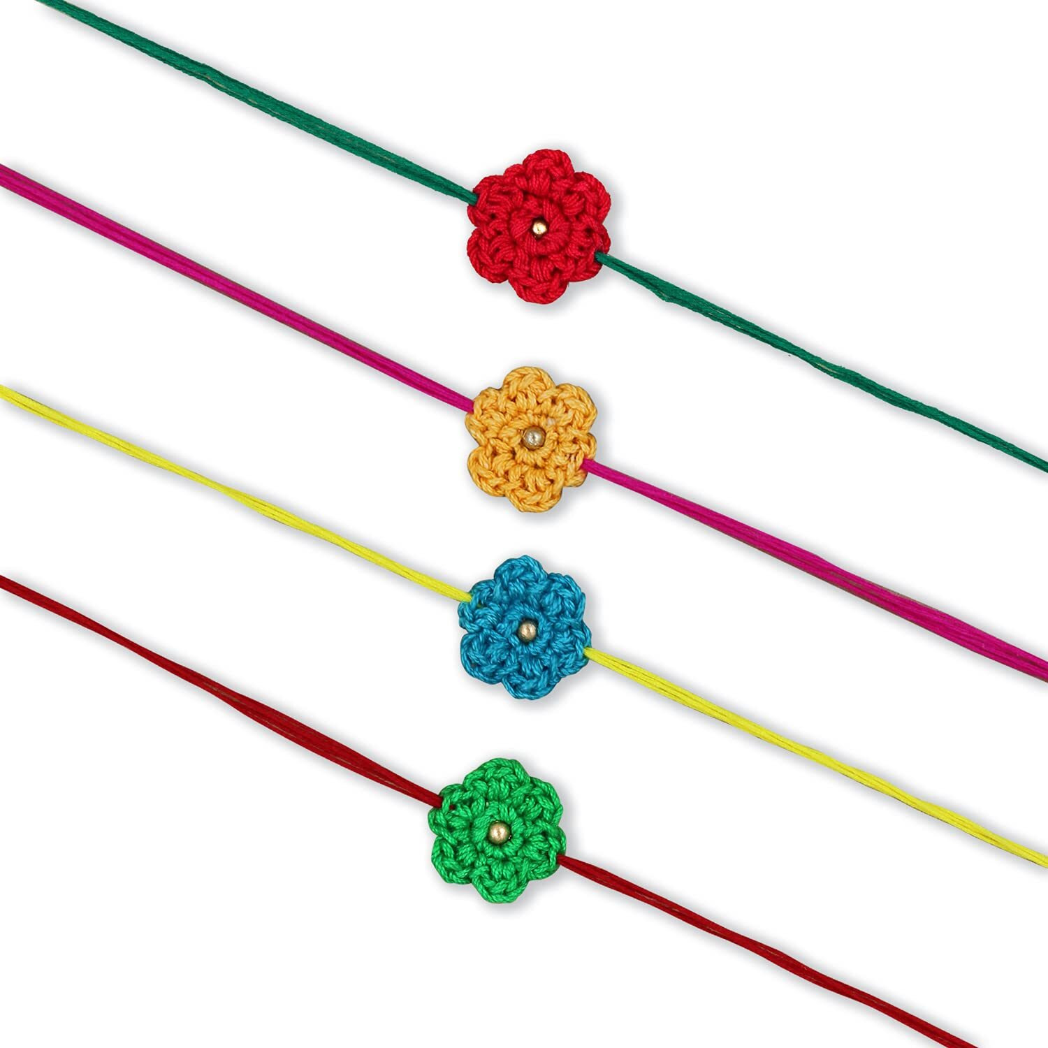 Prapti Handicrafts handmade crochet rakhi for brothers (style 14)
