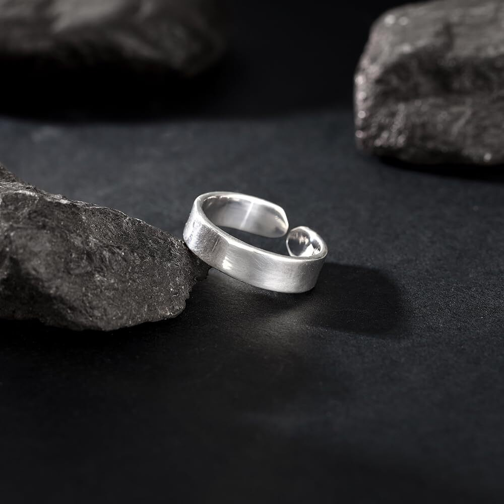 GIVA 925 Silver Keep Shining Ring For Him, Adjustable | Rakhi Rakshabandhan Gift for Brother, Gift for Men & Boys | With Certificate of Authenticity and 925 Stamp | 6 Month Warranty*