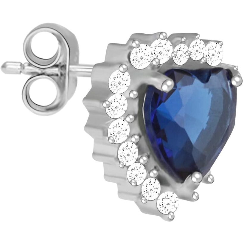 GIVA 925 Silver Heart Of The Ocean Studs|Gifts For Girlfriend,Rakhi Rakshabandhan Gift For Sister Bhabhi,Gifts For Women & Girls|With Certificate Of Authenticity And 925 Stamp|6 Month Warranty*