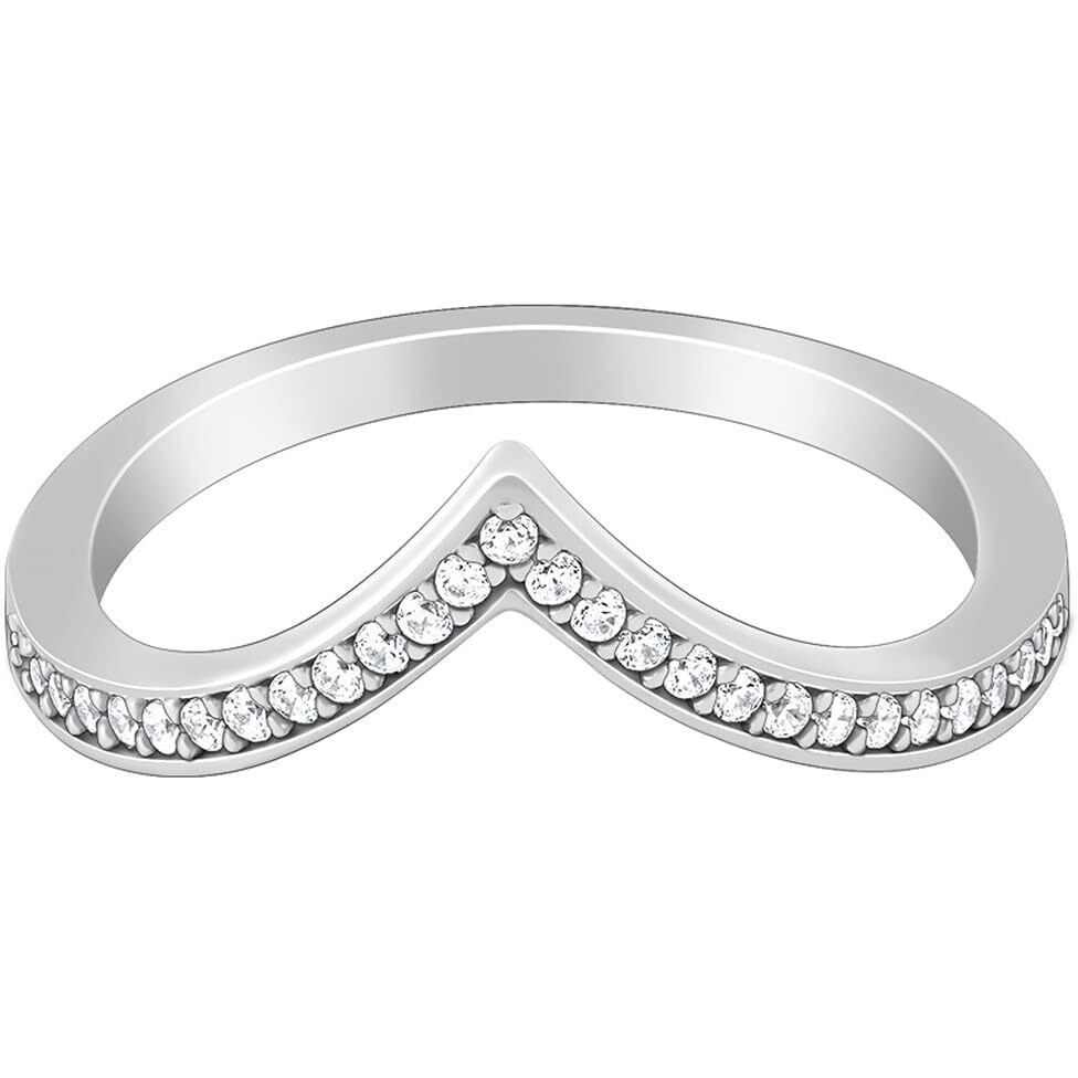GIVA 925 Silver Zirconia Vanki Ring,Fixed Size, Indian - 12, US - 6 | Rakhi Rakshabandhan Gift for Sister Bhabhi , Gifts for Women & Girls | With Certificate of Authenticity and 925 Stamp | 6 Months Warranty*