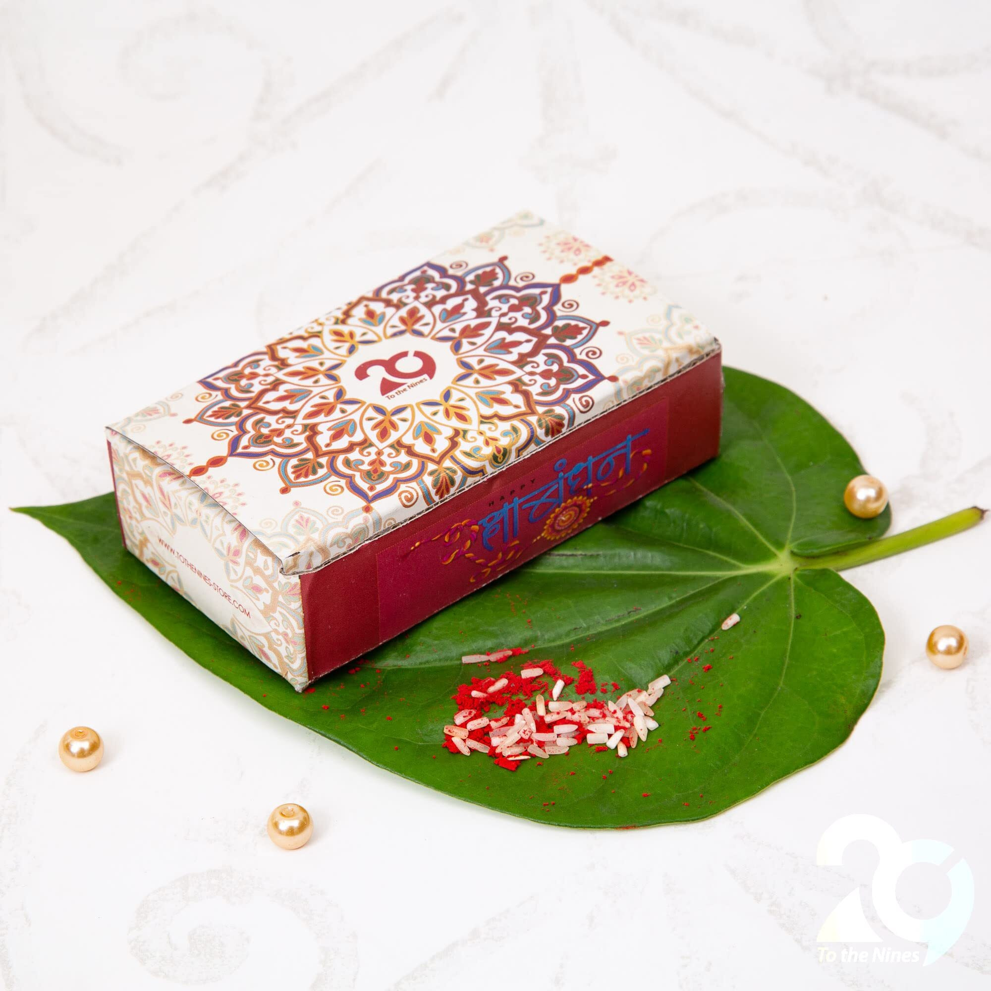 To The Nines Evil Eye Rakhi/Band for Beloved Brother (Set of 2 rakhi) with Tilak Material