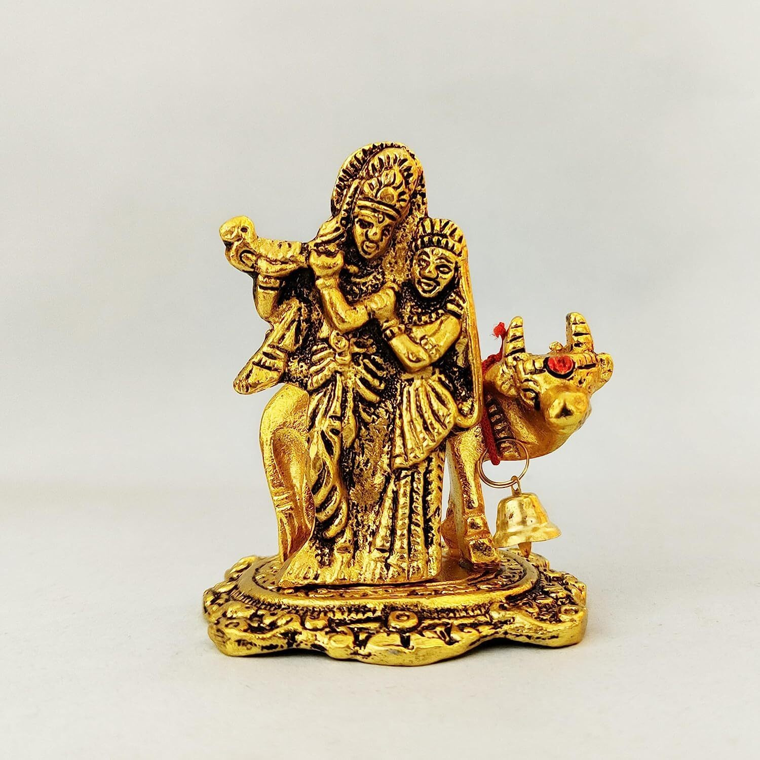 CraftVatika Rakhi Gift for Brother Boy Men Rakhi with Radha Krishna Idol Gift- Rakhi Gift Combo Set for Bhaiya Rakshabandhan Gift