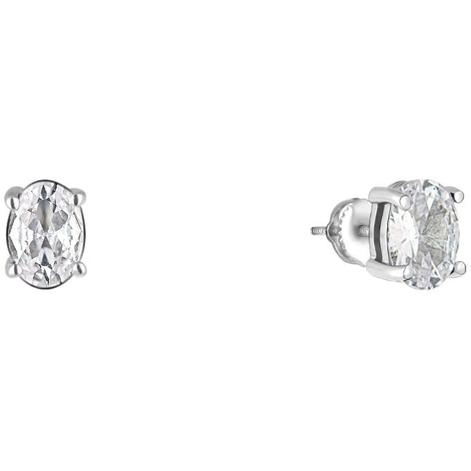 GIVA 925 Silver Zircon Classic Stud Earrings|Gifts For Girlfriend,Rakhi Rakshabandhan Gift For Sister Bhabhi,Gifts For Women & Girls|With Certificate Of Authenticity And 925 Stamp|6 Month Warranty*