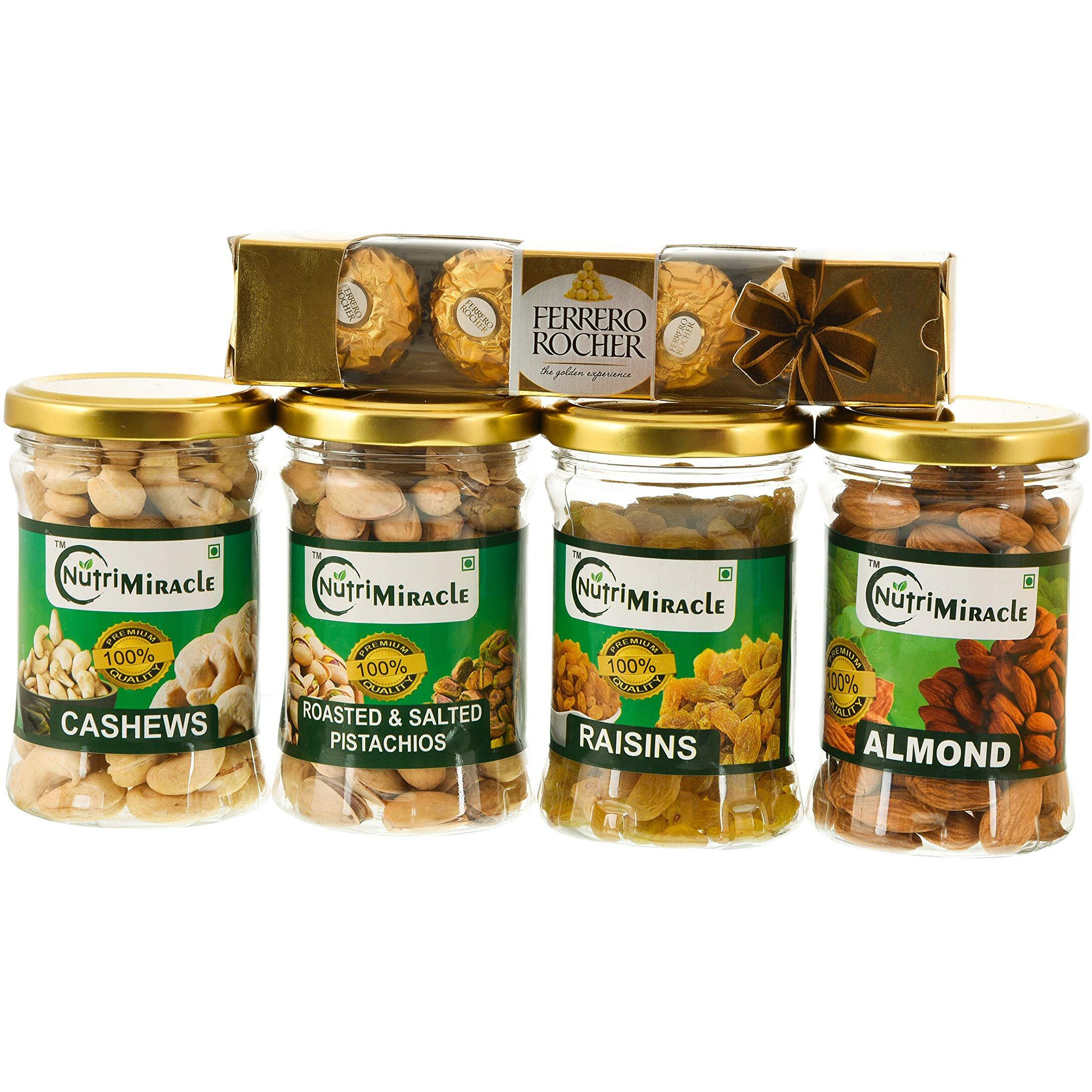 NUTRI MIRACLE Raksha Bandhan Gift Basket with Nuts and chocolates | Rakhi Gifts for Brother,Sister | Festive Celebration Pack | Anniversary and Birthday gift