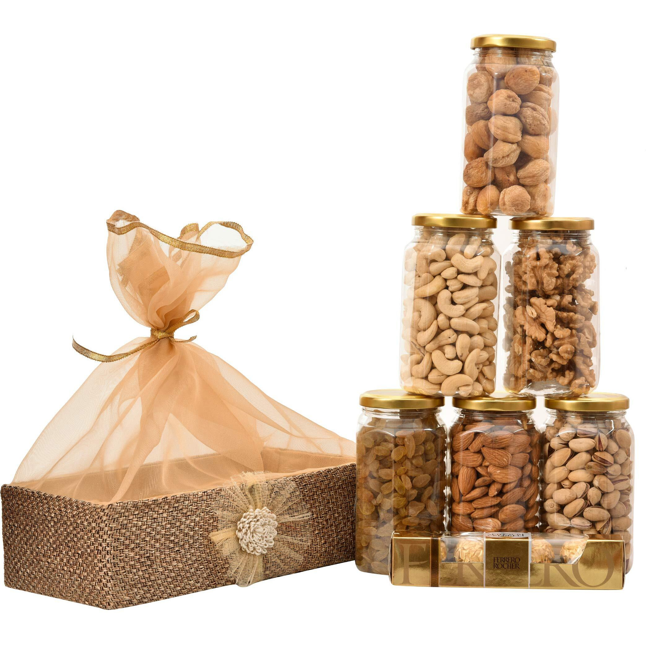 NUTRI MIRACLE Raksha Bandhan Hamper for Brother| Sisiter |Rakhi celebration with Dry Fruits and Chocolates|Birthday and Anniversary