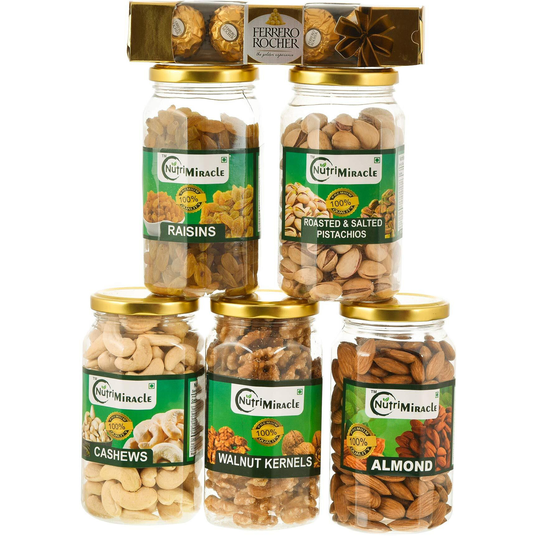 NUTRI MIRACLE Rakhi Celebration Pack |Healthy Gifts with Dry Fruits and Chocolates|Anniversary and Birthday gift