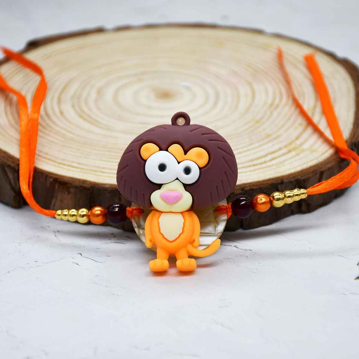 Saugat Traders Kids Rakhi Pack Of 3 With Roli Chawal Chopra Pack-Cartoon Character - Younger Brother - Kid Boy - Girl - Brother Kid