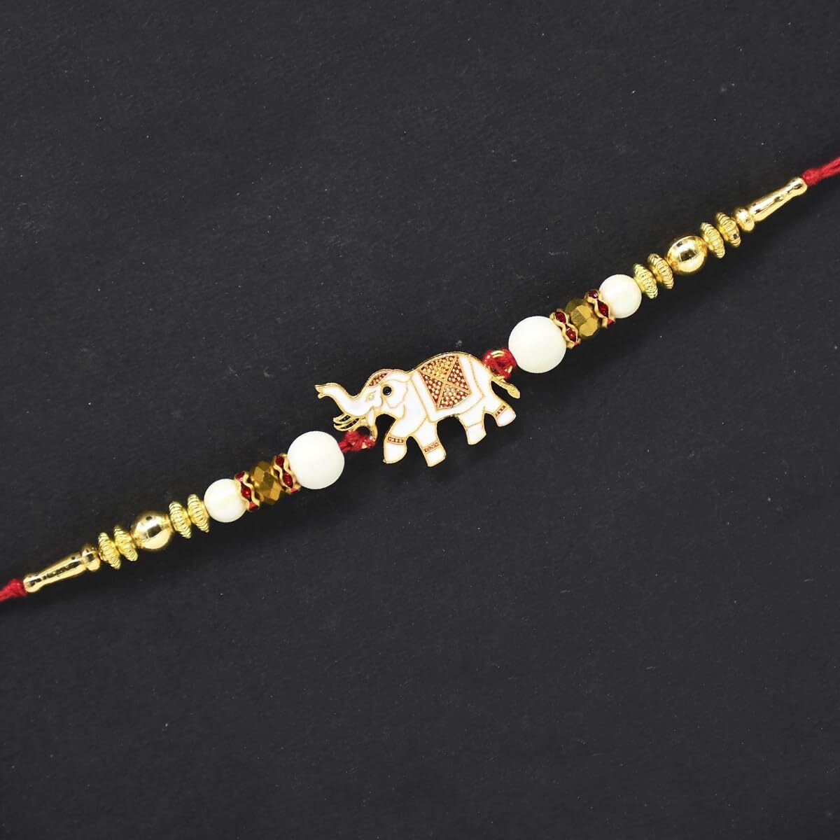 Saugat Traders Rakhi For Brother Set of 2 with Roli Chawal and Designer Chopra Ganesh Ji - Exclusive Rakhi