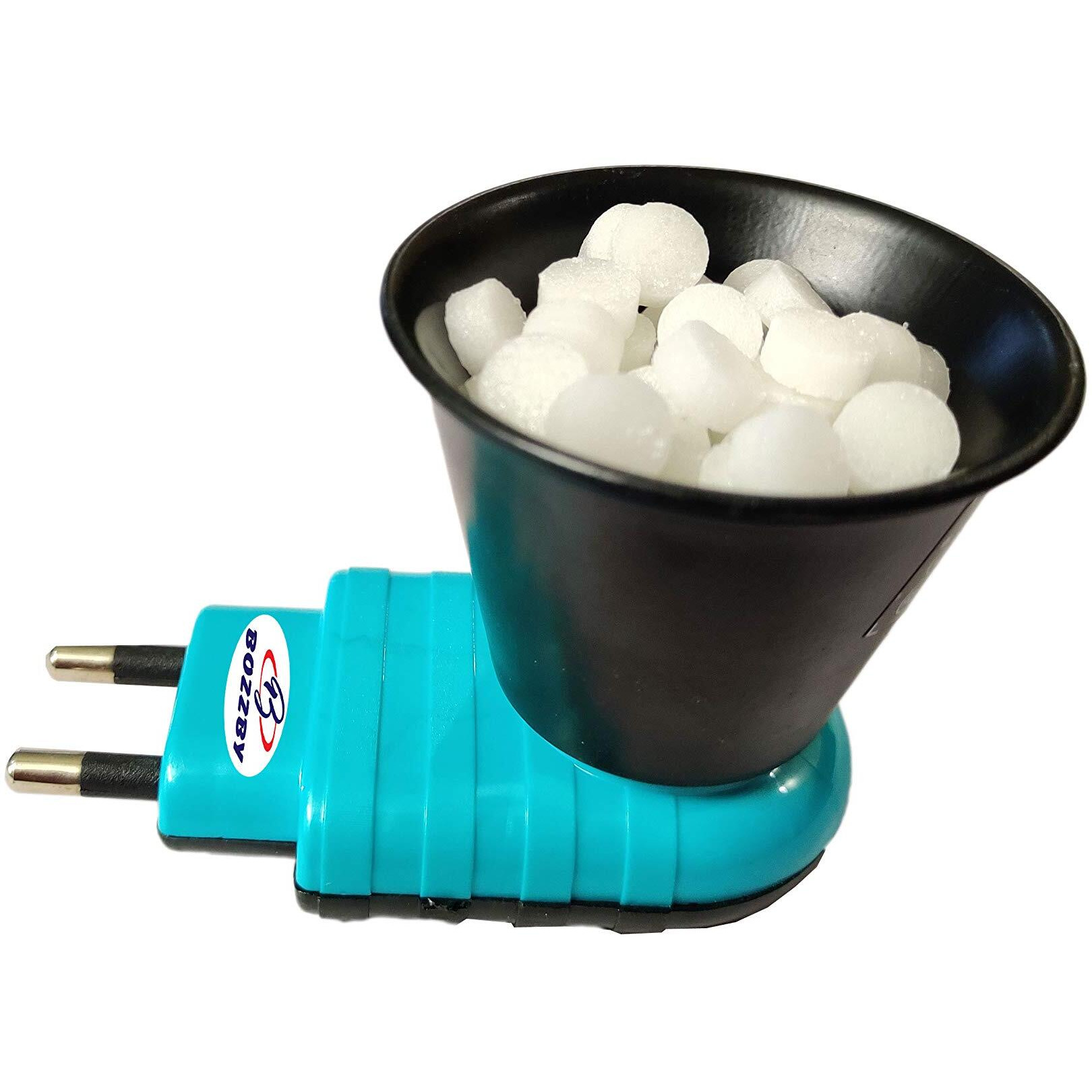 B BOZZBY Multipurpose Kapoor dani Electrical Machine/Incense-Aroma Burner/Kapoor dani Diya/Dhoop Dani/Kapur Dani/Incense Holder/Aroma Oil Burner/Camphor Diffuser/for Puja,Mosquito,Home DN - Sky