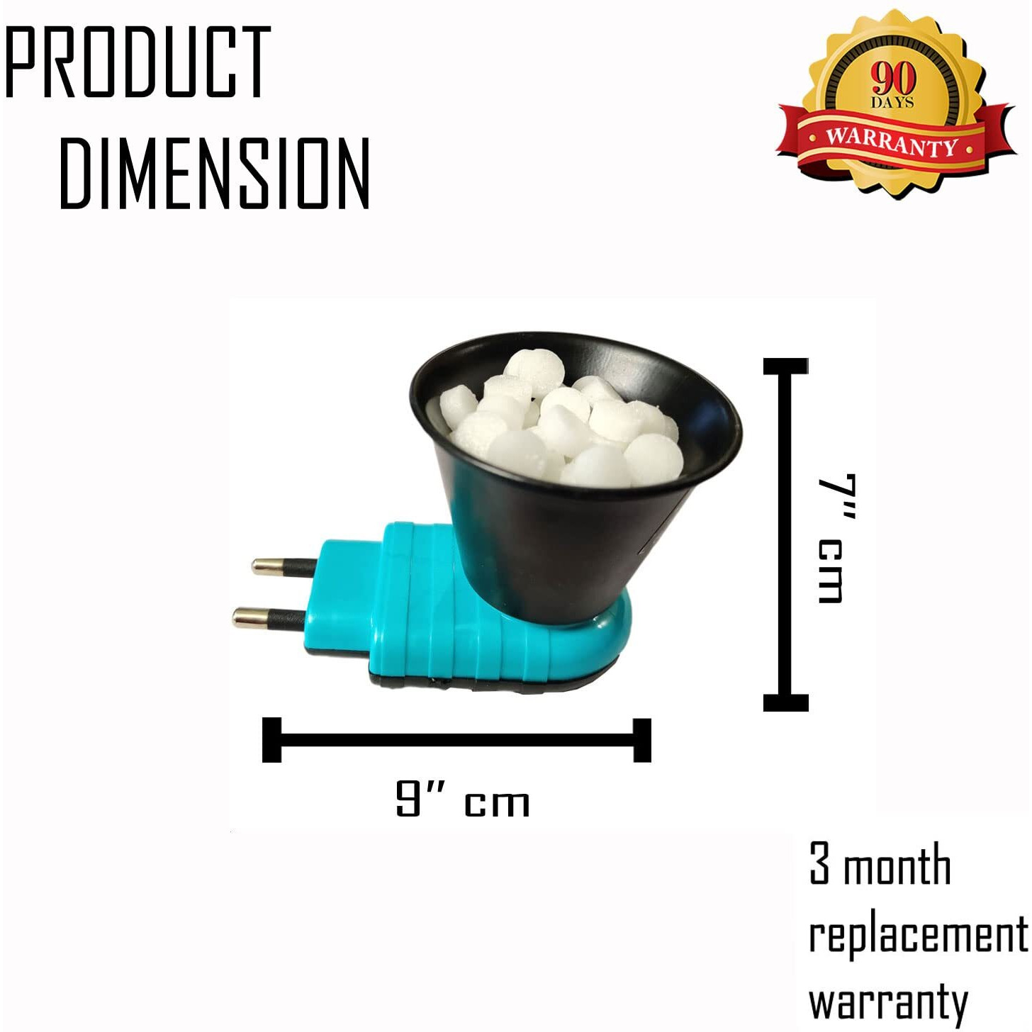 B BOZZBY Multipurpose Kapoor dani Electrical Machine/Incense-Aroma Burner/Kapoor dani Diya/Dhoop Dani/Kapur Dani/Incense Holder/Aroma Oil Burner/Camphor Diffuser/for Puja,Mosquito,Home DN - Sky