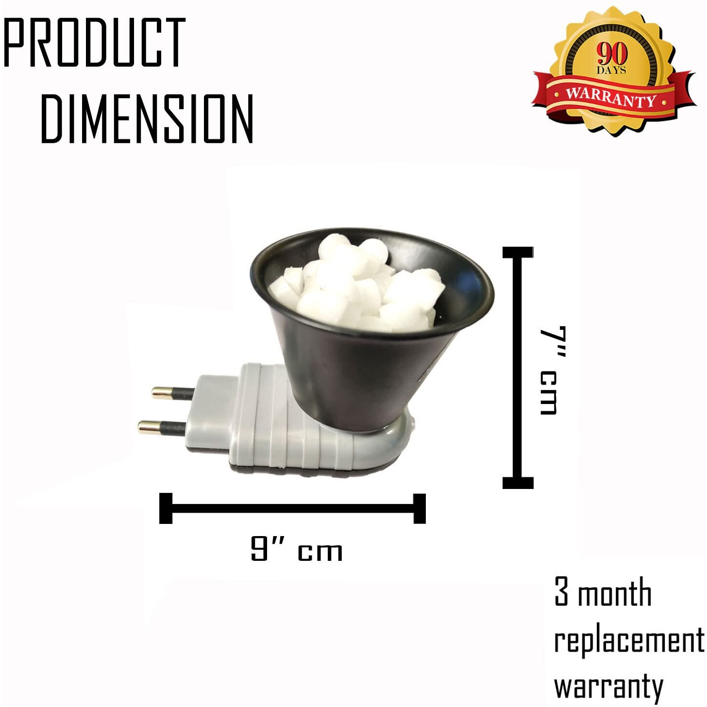 B BOZZBY Multipurpose Kapoor dani Electrical Machine/Incense-Aroma Burner/Kapoor dani Diya/Dhoop Dani/Kapur Dani/Incense Holder/Aroma Oil Burner/Camphor Diffuser/for Puja,Mosquito,Home DN - Grey