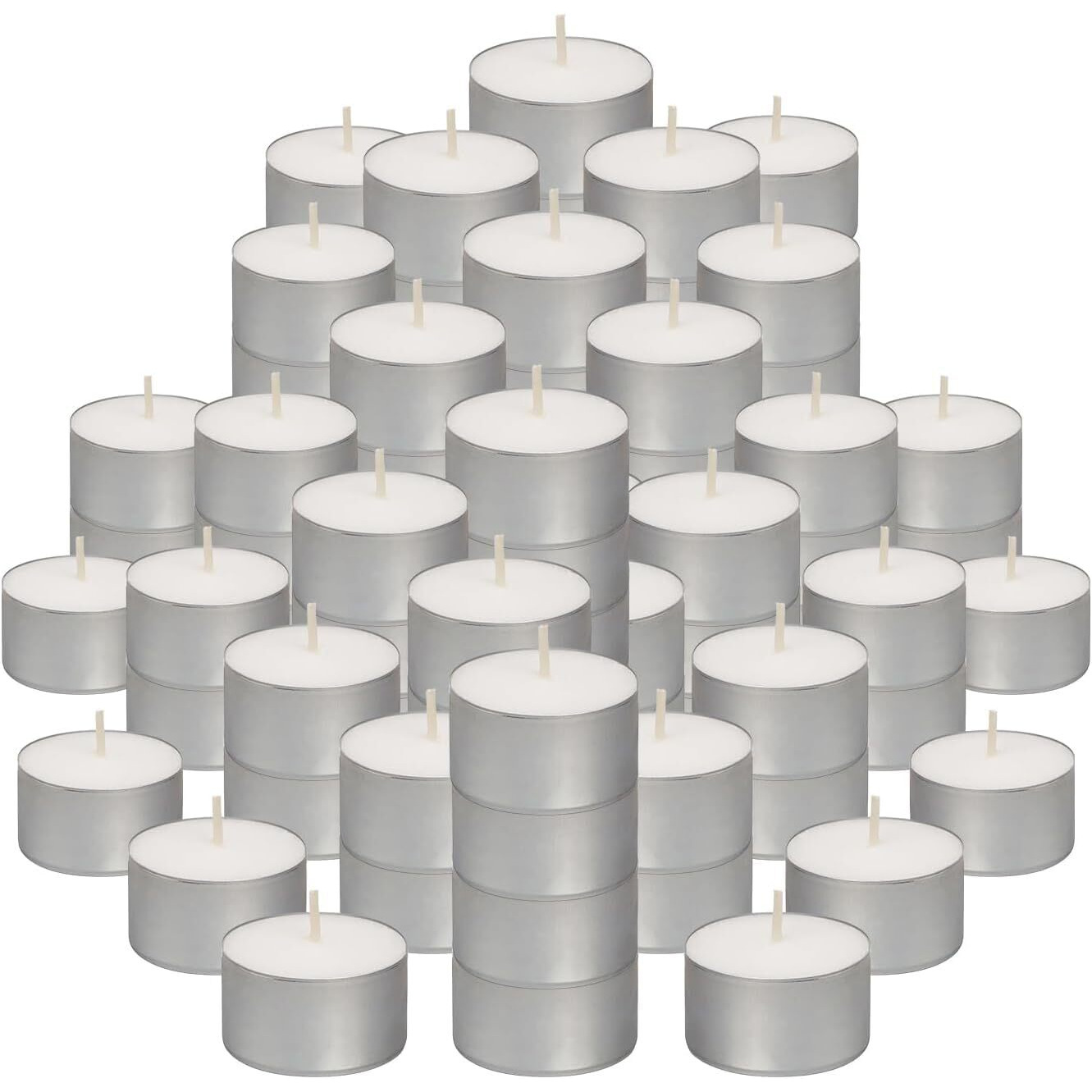AMBLIC Tea Lights Candles Wax Unscented Long Time 8-9 Hours Burning Tea Lights Candles Diya for Diwali,Home-Decor,SPA,Festival,Wedding Receptions,Birthday, Celebrations Party, More (Pack of 200)