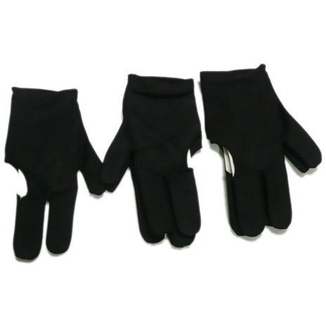 Laxmi Ganesh Billiard 5 Black Billiards Pool Snooker Cue Shooters 3 Leather Fingers Gloves