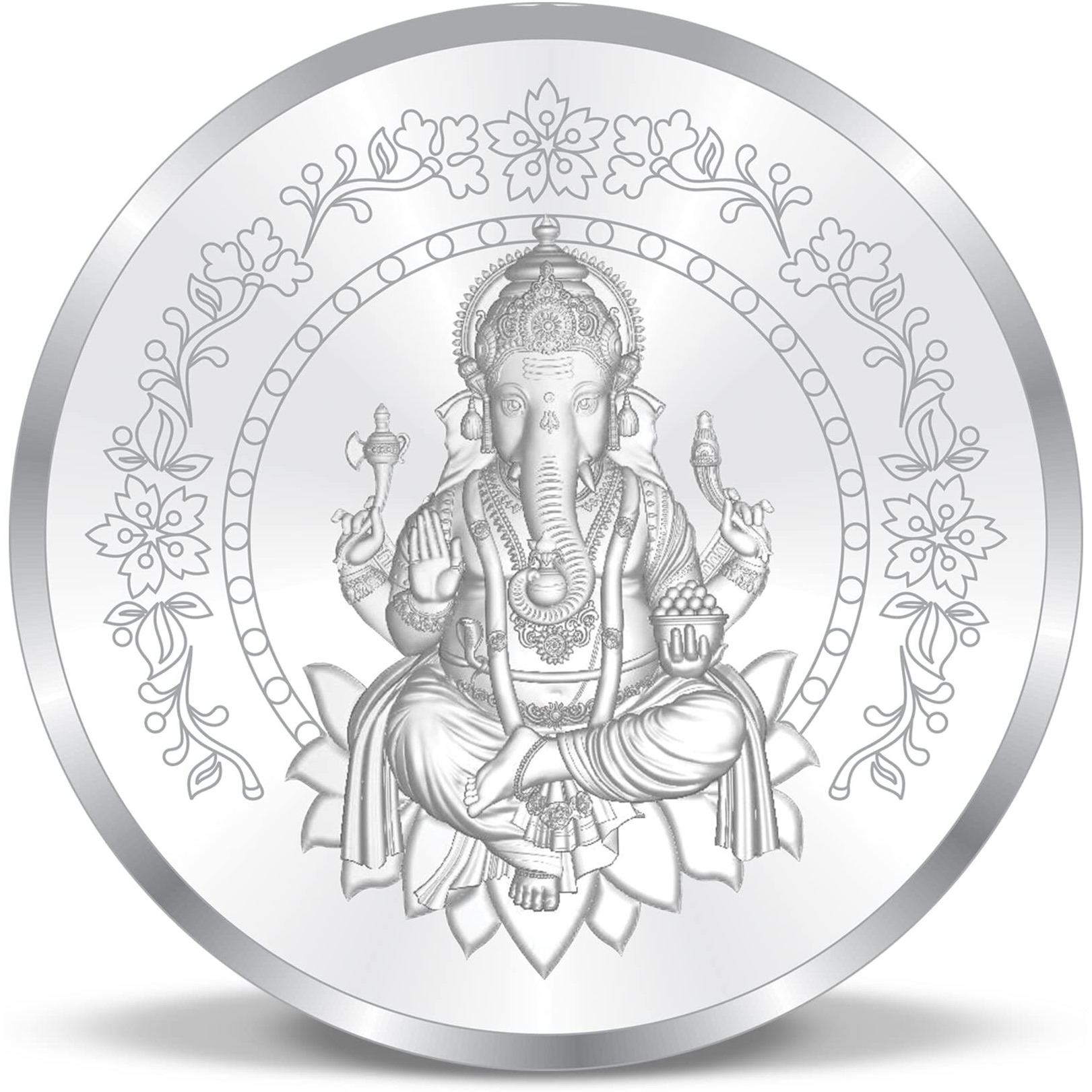 ACPL Precious Moments BIS Hallmarked Silver Coin Ganesh Lakshmi 999 Pure (10GM)