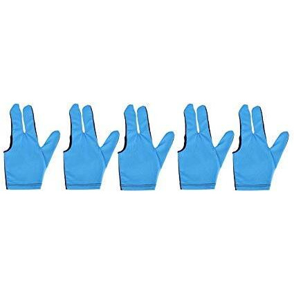 Laxmi Ganesh Billiard Pool Snooker Glove (Pack of 5 Pieces) (Sky Blue)
