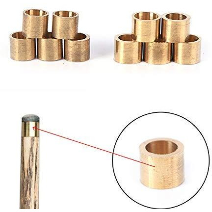 Laxmi Ganesh Billiard Brass Billiards Snooker or Pool Cue Tip Ferrules