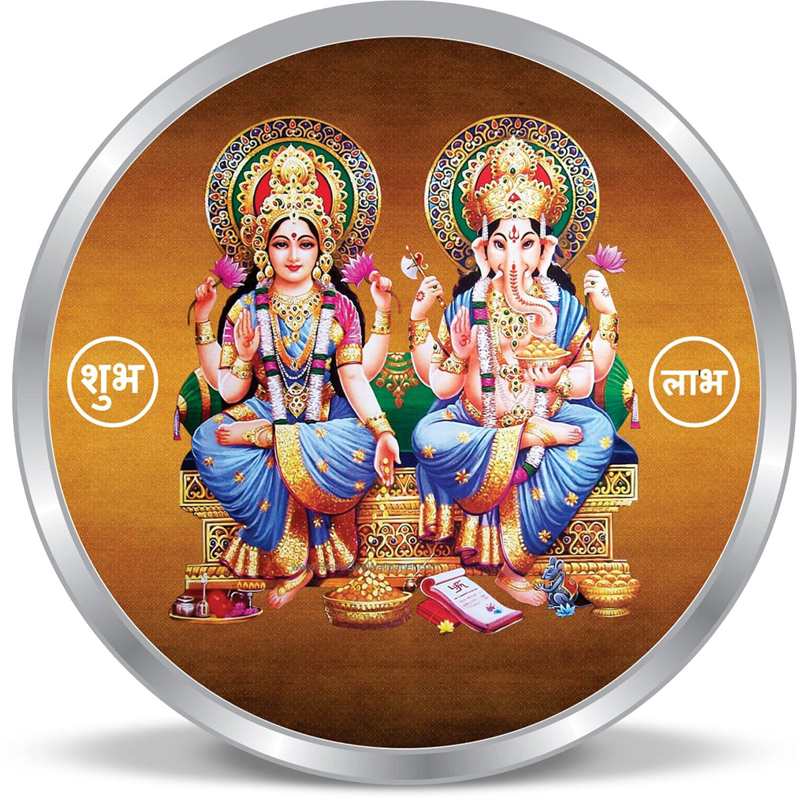 Precious Moments BIS Hallmarked Personalised Laxmi Ganesh 10gm 999 Pure Silver Coin by ACPL