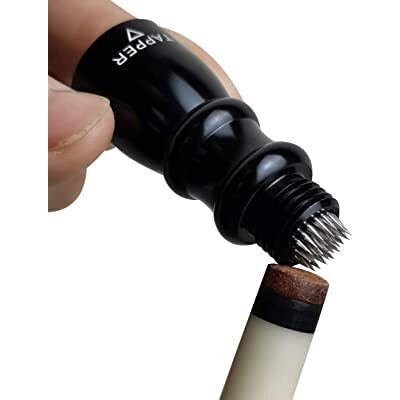 Laxmi Ganesh Billiard Snooker Pool cue tip Tool Billiard cue Accessories Pool cue Scuff (Black)