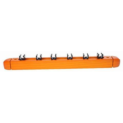 Laxmi Ganesh Billiard Pool Wall Mount Hanging 6 cue Stick Wood Rack Holder for Snooker
