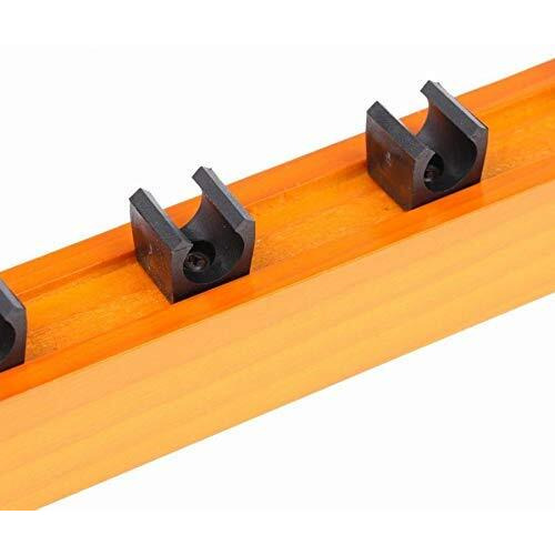 Laxmi Ganesh Billiard Pool Wall Mount Hanging 6 cue Stick Wood Rack Holder for Snooker