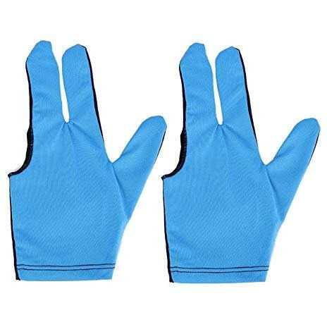 Laxmi Ganesh Billiard Snooker and Pool Glove (Pack of 2 Pieces) (Sky Blue)