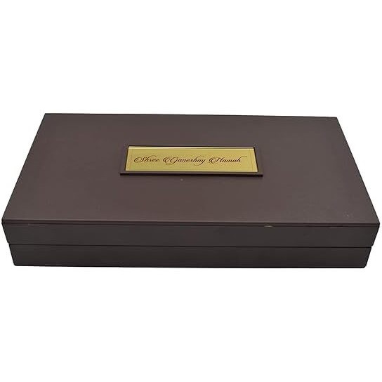 KUSHAL CREATIONS 24K Gold Plated Religious Frame Photo Frame with Charan Paduka Return Gifts for Home Puja Office (GANESH JI)