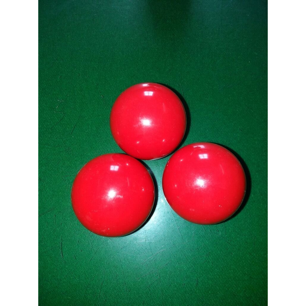 Laxmi Ganesh Billiard Snooker Pool Cue Ball Combo Red (Pack of 3pcs)