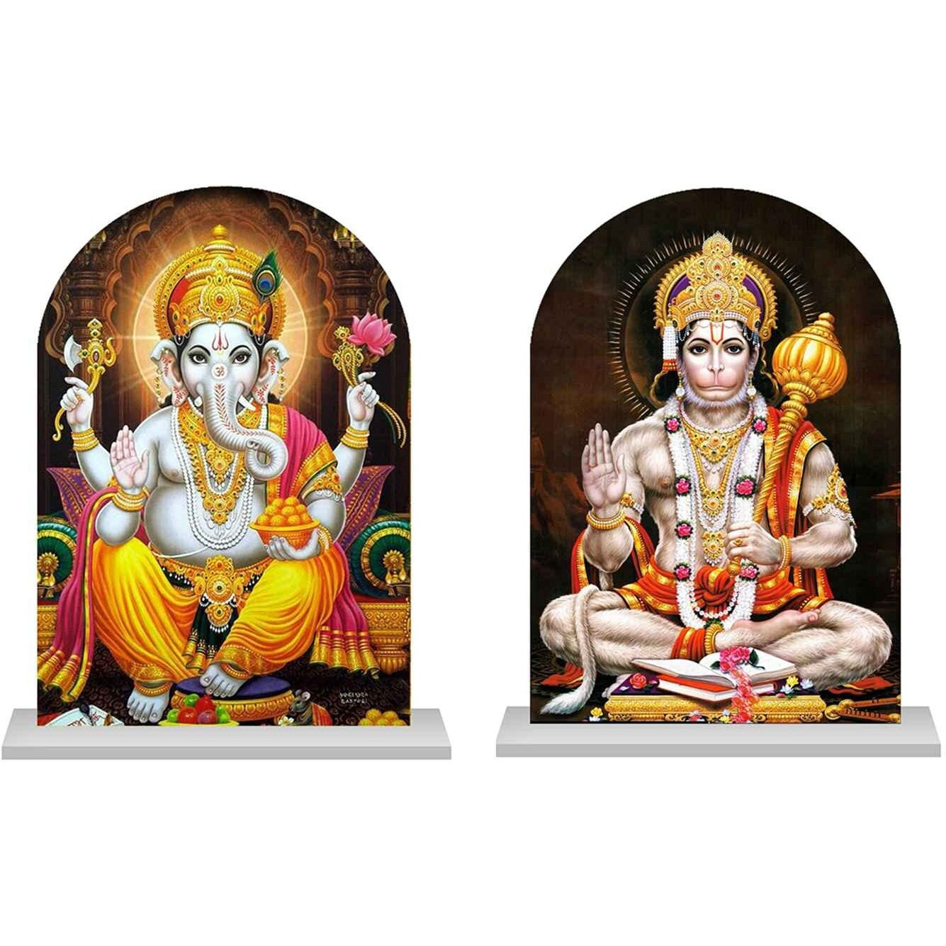 AUTOEASY Hanuman Ganesh Idol for Car Dashboard/Home/Pooja/Office/Study Table/Decoration