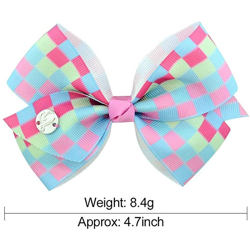 PALAY Girls Hair Bows Alligator Clips Unicorn Grosgrain Ribbon Barrettes Accessories - 6 Pieces, Multicolor