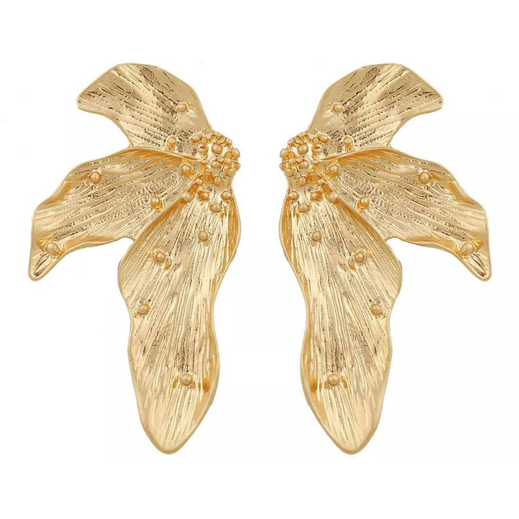 Yellow Chimes Earrings for Women and Girls Golden Drop Earrings | Gold Plated Earrings for Girls Western Floral Drop Earrings for women | Birthday Gift for girls and women Anniversary Gift for Wife
