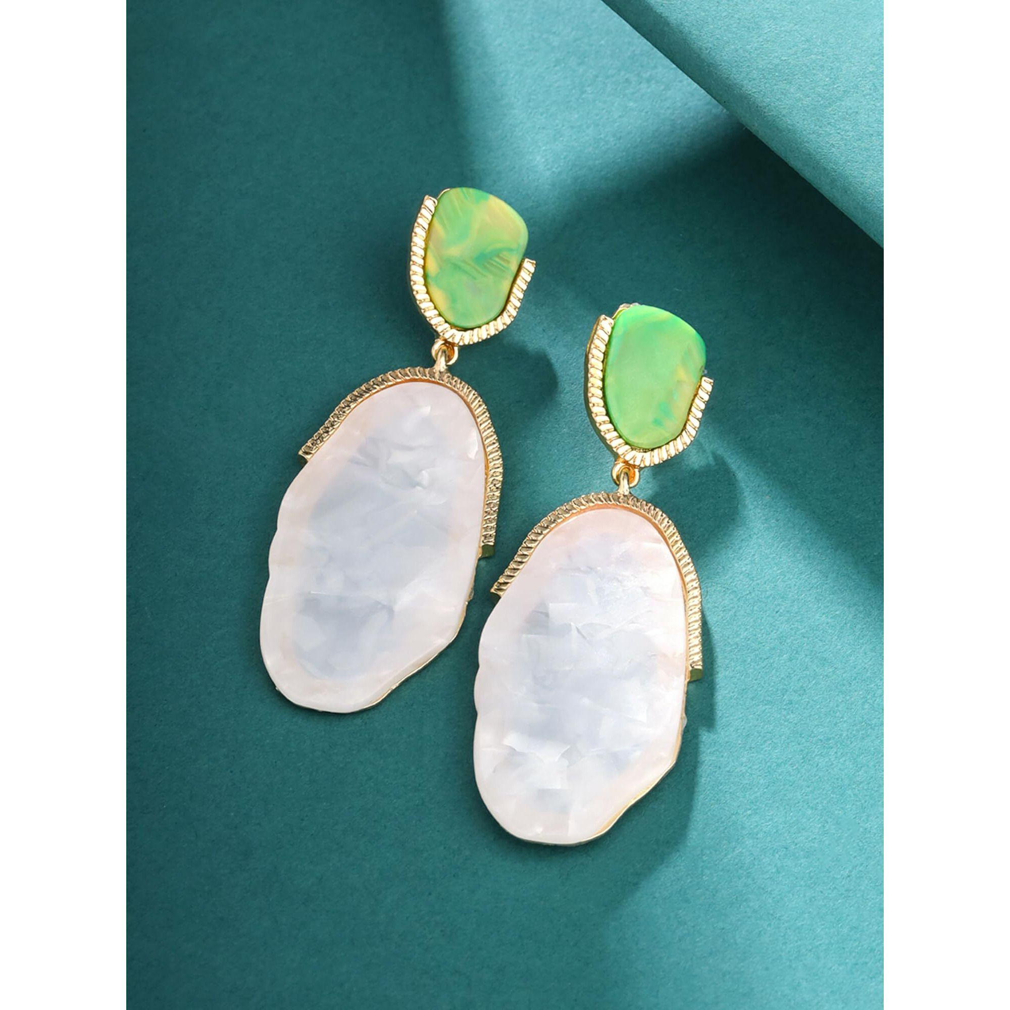 Yellow Chimes Earrings for Women and Girls Fashion Crystal Dangler Earrings | Gold Plated Multicolor Statement Style Long Danglers Earrings | Birthday Anniversary Gift for Girls & Women (Design 6)