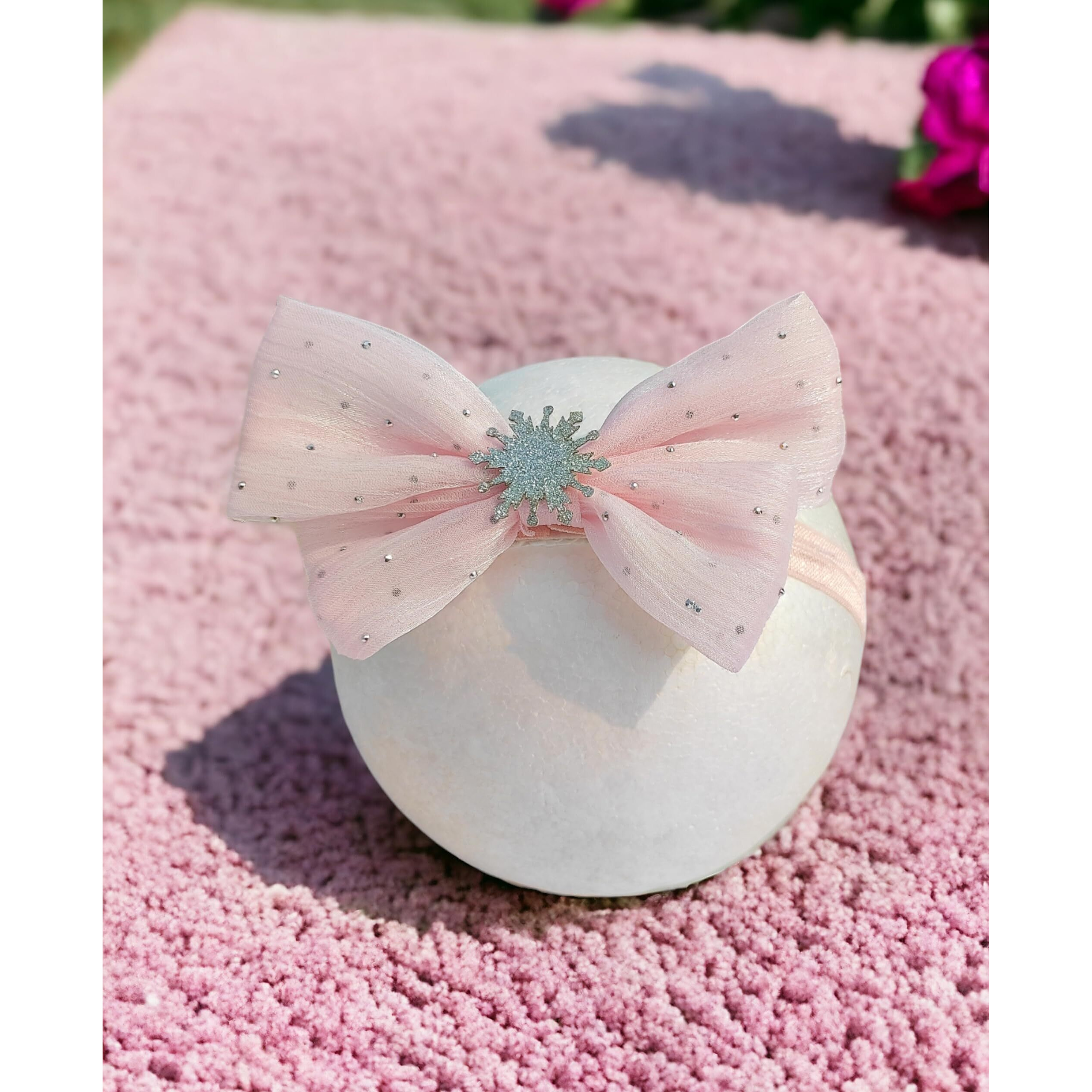 ANNA CREATIONS premium Designer Soft Flower Bow hairband Headband Hair Accessories for Baby Girls (Multicolor-4)