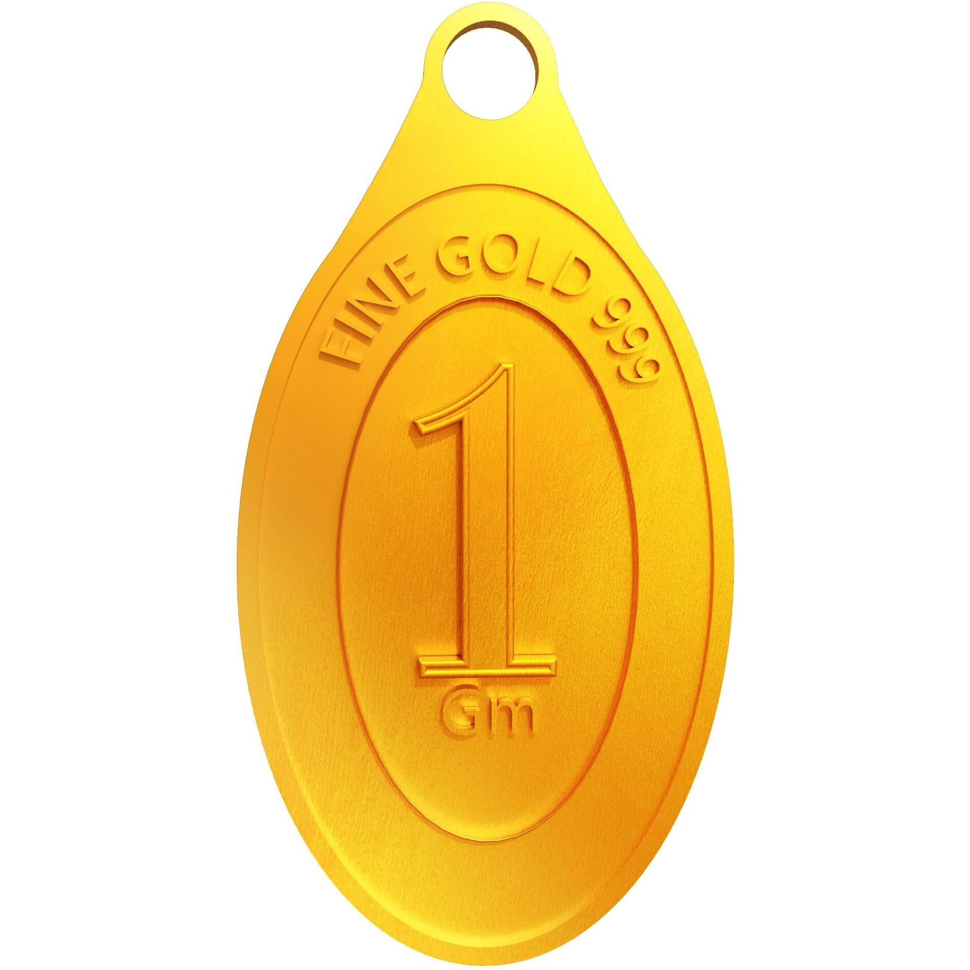 Euphoria Jewellery 24k (999) 1gram Coin Cum Pendant