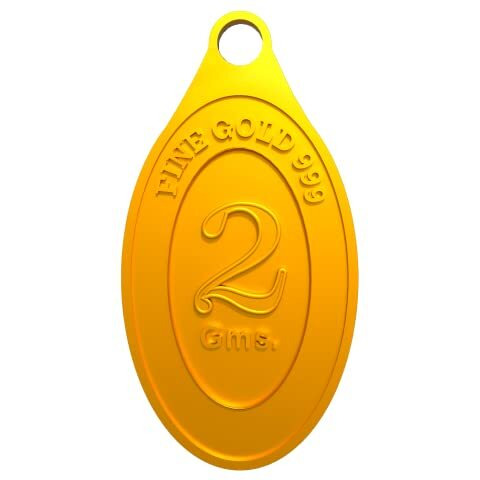 Euphoria Jewellery 24k (999) 2gram Coin Cum Pendant