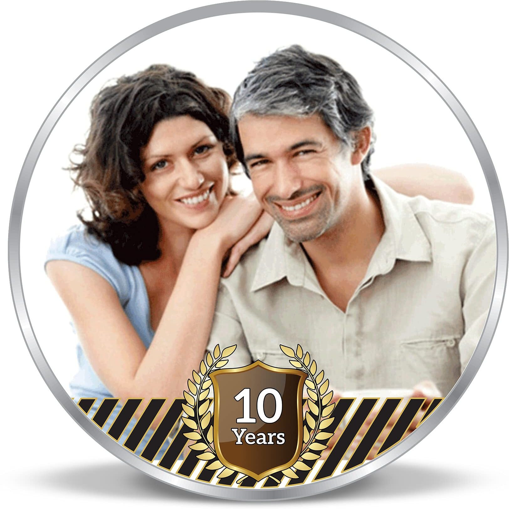 Precious Moments BIS Hallmarked Personalised Anniversary 50 gm 999 Pure Silver Coin by ACPL