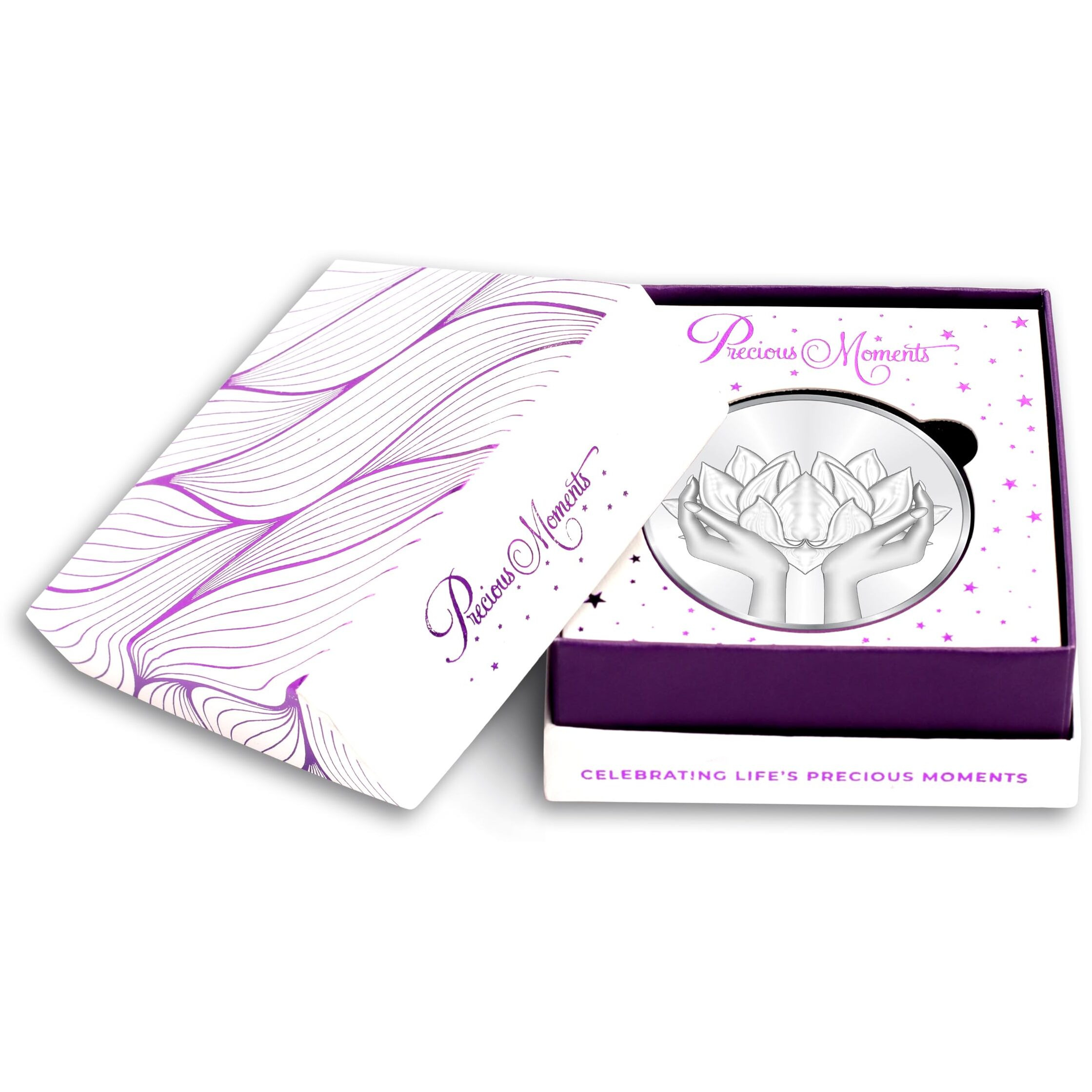 ACPL Precious Moments BIS Hallmarked Lotus Plain Silver Coin 20 Gram 999 Pure
