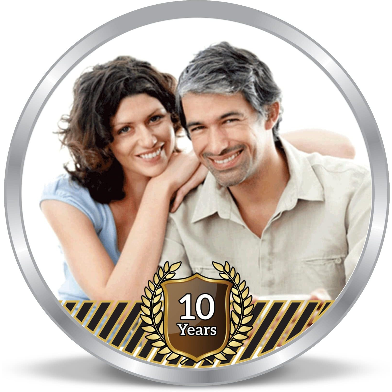 Precious Moments BIS Hallmarked Personalised Silver Coin Anniversary 10 gm 999 Pure by ACPL