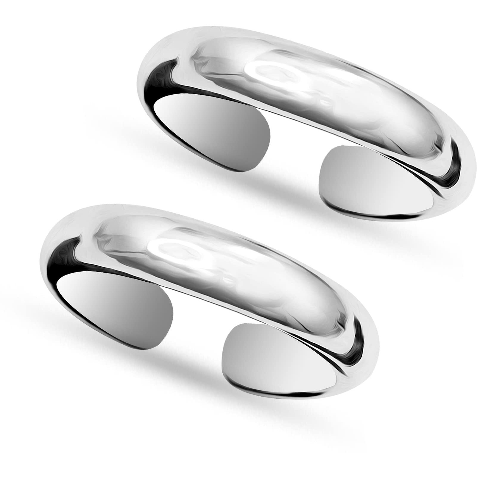 Amazon Brand - Anarva Womens Classic Toe-Ring in 925 Sterling Silver BIS Hallmarked