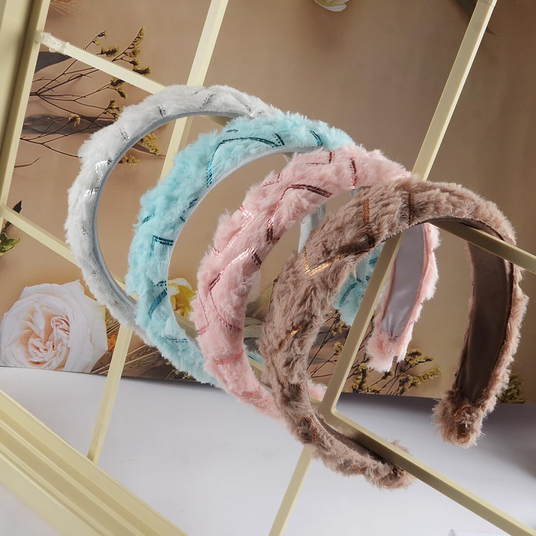 Radhu & Kabby Pack of 4 | Trendy Hair Bands | Non Slip Cute Headband | Fits Women and Girls of All Age Group | Daily Fashion Hairbands for Party | Same Product as Pic