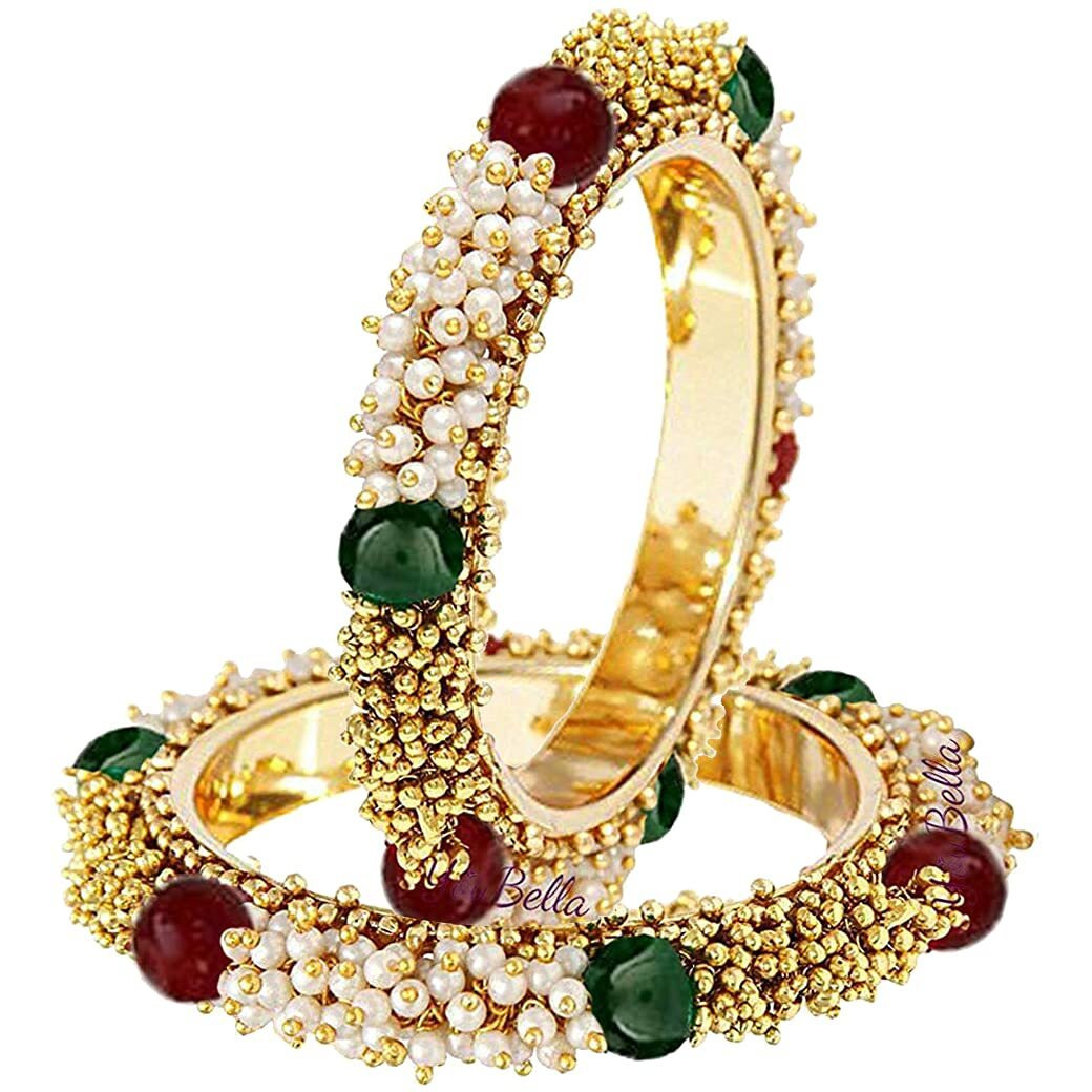 YouBella Gold Plated Bangles Jewellery For Girls/Women (2.6)